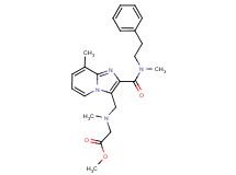 methyl N-methyl-N-[(8-methyl-2-{[methyl(2-phenylethyl)amino]carbonyl}imidazo[1,2-a]pyridin-3-yl)methyl]glycinate