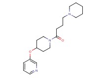 3-({1-[4-(1-piperidinyl)butanoyl]-4-piperidinyl}oxy)pyridine