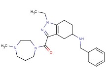 N-benzyl-1-ethyl-3-[(4-methyl-1,4-diazepan-1-yl)carbonyl]-4,5,6,7-tetrahydro-1H-indazol-5-amine