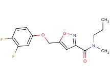 5-[(3,4-difluorophenoxy)methyl]-N-methyl-N-propylisoxazole-3-carboxamide