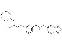 1-(1-azepanyl)-3-(3-{[(2,1,3-benzothiadiazol-5-ylmethyl)amino]methyl}phenoxy)-2-propanol