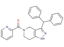 3-(diphenylmethyl)-5-(2-pyridinylcarbonyl)-4,5,6,7-tetrahydro-1H-pyrazolo[4,3-c]pyridine