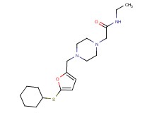 2-(4-{[5-(cyclohexylthio)-2-furyl]methyl}piperazin-1-yl)-N-ethylacetamide