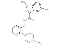 1,5-dimethyl-N-{[2-(4-methylpiperazin-1-yl)pyridin-3-yl]methyl}-1H-indazole-3-carboxamide