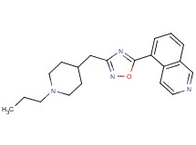 5-{3-[(1-propylpiperidin-4-yl)methyl]-1,2,4-oxadiazol-5-yl}isoquinoline