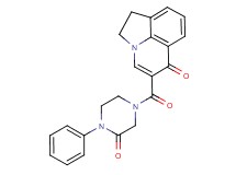 5-[(3-oxo-4-phenyl-1-piperazinyl)carbonyl]-1,2-dihydro-6H-pyrrolo[3,2,1-ij]quinolin-6-one