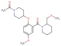 1-{2-[(1-acetyl-4-piperidinyl)oxy]-5-methoxybenzoyl}-2-(methoxymethyl)piperidine