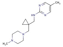 5-methyl-N-({1-[(4-methylpiperazin-1-yl)methyl]cyclopropyl}methyl)pyrimidin-2-amine