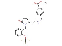 methyl 4-{[(2-{5-oxo-1-[2-(trifluoromethoxy)benzyl]-2-pyrrolidinyl}ethyl)amino]methyl}benzoate