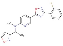 5-[3-(2-fluorophenyl)-1,2,4-oxadiazol-5-yl]-N-[1-(3-isoxazolyl)ethyl]-N-methyl-2-pyridinamine