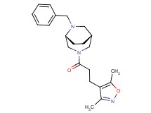 (1R*,5R*)-6-benzyl-3-[3-(3,5-dimethylisoxazol-4-yl)propanoyl]-3,6-diazabicyclo[3.2.2]nonane