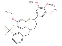 8-ethoxy-5-[3-(trifluoromethyl)benzyl]-2-(3,4,5-trimethoxyphenyl)-2,3,4,5-tetrahydro-1,5-benzothiazepine
