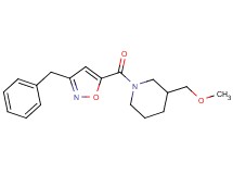 1-[(3-benzyl-5-isoxazolyl)carbonyl]-3-(methoxymethyl)piperidine