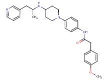 2-(4-methoxyphenyl)-N-[4-(4-{[1-methyl-2-(3-pyridinyl)ethyl]amino}-1-piperidinyl)phenyl]acetamide