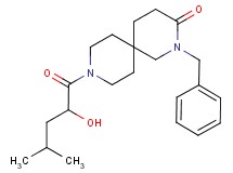 2-benzyl-9-(2-hydroxy-4-methylpentanoyl)-2,9-diazaspiro[5.5]undecan-3-one