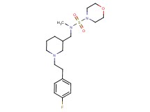N-({1-[2-(4-fluorophenyl)ethyl]piperidin-3-yl}methyl)-N-methylmorpholine-4-sulfonamide
