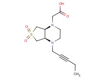 [(4aR*,7aS*)-6,6-dioxido-4-pent-2-yn-1-ylhexahydrothieno[3,4-b]pyrazin-1(2H)-yl]acetic acid