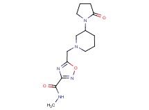 N-methyl-5-{[3-(2-oxopyrrolidin-1-yl)piperidin-1-yl]methyl}-1,2,4-oxadiazole-3-carboxamide