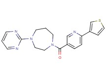 1-pyrimidin-2-yl-4-{[6-(3-thienyl)pyridin-3-yl]carbonyl}-1,4-diazepane