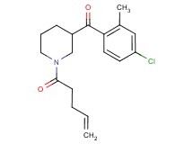 (4-chloro-2-methylphenyl)[1-(4-pentenoyl)-3-piperidinyl]methanone