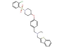 (1-benzothien-2-ylmethyl)[4-({1-[(2-chlorophenyl)sulfonyl]-4-piperidinyl}oxy)benzyl]methylamine