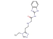 N-1H-benzimidazol-2-yl-2-{[2-(4-ethyl-4H-1,2,4-triazol-3-yl)ethyl]amino}acetamide