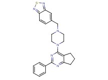 5-{[4-(2-phenyl-6,7-dihydro-5H-cyclopenta[d]pyrimidin-4-yl)-1-piperazinyl]methyl}-2,1,3-benzothiadiazole
