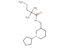 N-[(1-cyclopentylpiperidin-3-yl)methyl]-3-methoxy-2,2-dimethylpropanamide
