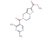 methyl 5-[(2,4-dimethylpyrimidin-5-yl)carbonyl]-4,5,6,7-tetrahydropyrazolo[1,5-a]pyrazine-2-carboxylate