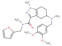 5-[(3,4-dimethoxybenzyl)(methyl)amino]-N-(2-furylmethyl)-N,1-dimethyl-4,5,6,7-tetrahydro-1H-indazole-3-carboxamide