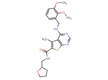 4-[(2,3-dimethoxybenzyl)amino]-5-methyl-N-(tetrahydro-2-furanylmethyl)thieno[2,3-d]pyrimidine-6-carboxamide