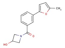 1-[3-(5-methyl-2-furyl)benzoyl]azetidin-3-ol