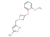 5-{[3-(2-methoxyphenoxy)azetidin-1-yl]methyl}-3-methyl-1H-pyrazole