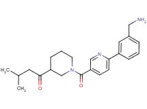 1-[1-({6-[3-(aminomethyl)phenyl]-3-pyridinyl}carbonyl)-3-piperidinyl]-3-methyl-1-butanone hydrochloride