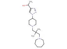 1-{1-[1-(3-azepan-1-yl-2,2-dimethylpropyl)piperidin-4-yl]-1H-1,2,3-triazol-4-yl}ethanol