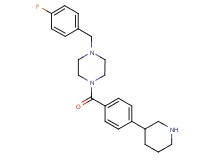 1-(4-fluorobenzyl)-4-(4-piperidin-3-ylbenzoyl)piperazine