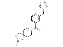 8-[3-(1H-pyrazol-1-ylmethyl)benzoyl]-1,3-dioxa-8-azaspiro[4.5]decan-2-one