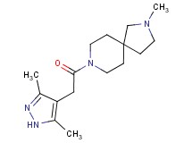 8-[(3,5-dimethyl-1H-pyrazol-4-yl)acetyl]-2-methyl-2,8-diazaspiro[4.5]decane
