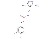 3-(3,4-difluorophenyl)-N-[2-(3,5-dimethyl-1H-pyrazol-4-yl)ethyl]propanamide