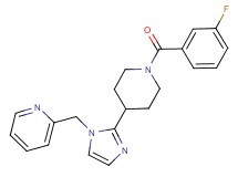 2-({2-[1-(3-fluorobenzoyl)-4-piperidinyl]-1H-imidazol-1-yl}methyl)pyridine
