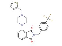 4-[4-(2-thienylmethyl)-1-piperazinyl]-2-[4-(trifluoromethyl)benzyl]-1H-isoindole-1,3(2H)-dione