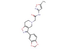 2-[3-(1,3-benzodioxol-5-yl)-6,7-dihydroisoxazolo[4,5-c]pyridin-5(4H)-yl]-N-(5-methylisoxazol-3-yl)acetamide