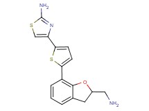 4-{5-[2-(aminomethyl)-2,3-dihydro-1-benzofuran-7-yl]-2-thienyl}-1,3-thiazol-2-amine