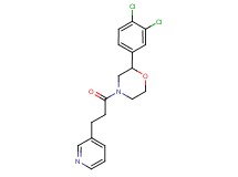 2-(3,4-dichlorophenyl)-4-(3-pyridin-3-ylpropanoyl)morpholine