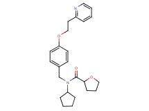 N-cyclopentyl-N-{4-[2-(2-pyridinyl)ethoxy]benzyl}tetrahydro-2-furancarboxamide