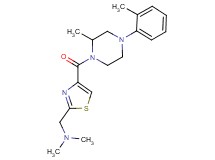N,N-dimethyl-1-(4-{[2-methyl-4-(2-methylphenyl)-1-piperazinyl]carbonyl}-1,3-thiazol-2-yl)methanamine