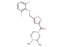 4-({5-[(2,6-difluorophenoxy)methyl]-3-isoxazolyl}carbonyl)-1,2-dimethylpiperazine