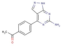 1-[4-(6-amino-1H-pyrazolo[3,4-d]pyrimidin-4-yl)phenyl]ethanone