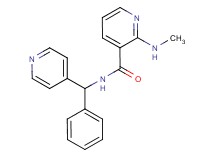 2-(methylamino)-N-[phenyl(4-pyridinyl)methyl]nicotinamide bis(trifluoroacetate)
