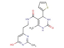 N-[2-(6-hydroxy-2-methylpyrimidin-4-yl)ethyl]-6-methyl-2-oxo-4-(2-thienyl)-1,2,3,4-tetrahydropyrimidine-5-carboxamide
